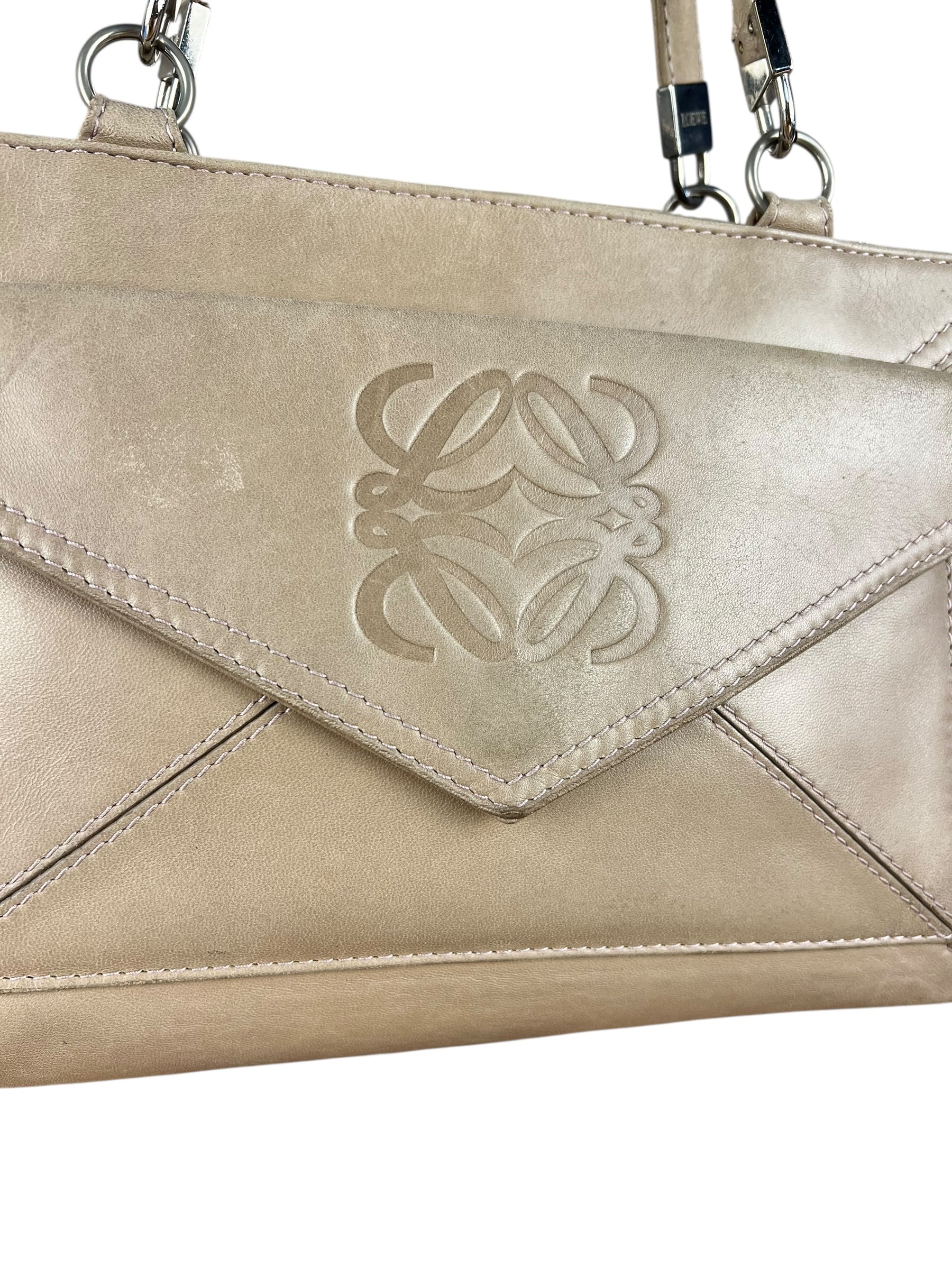 Loewe Vintage Leather Postal Handbag