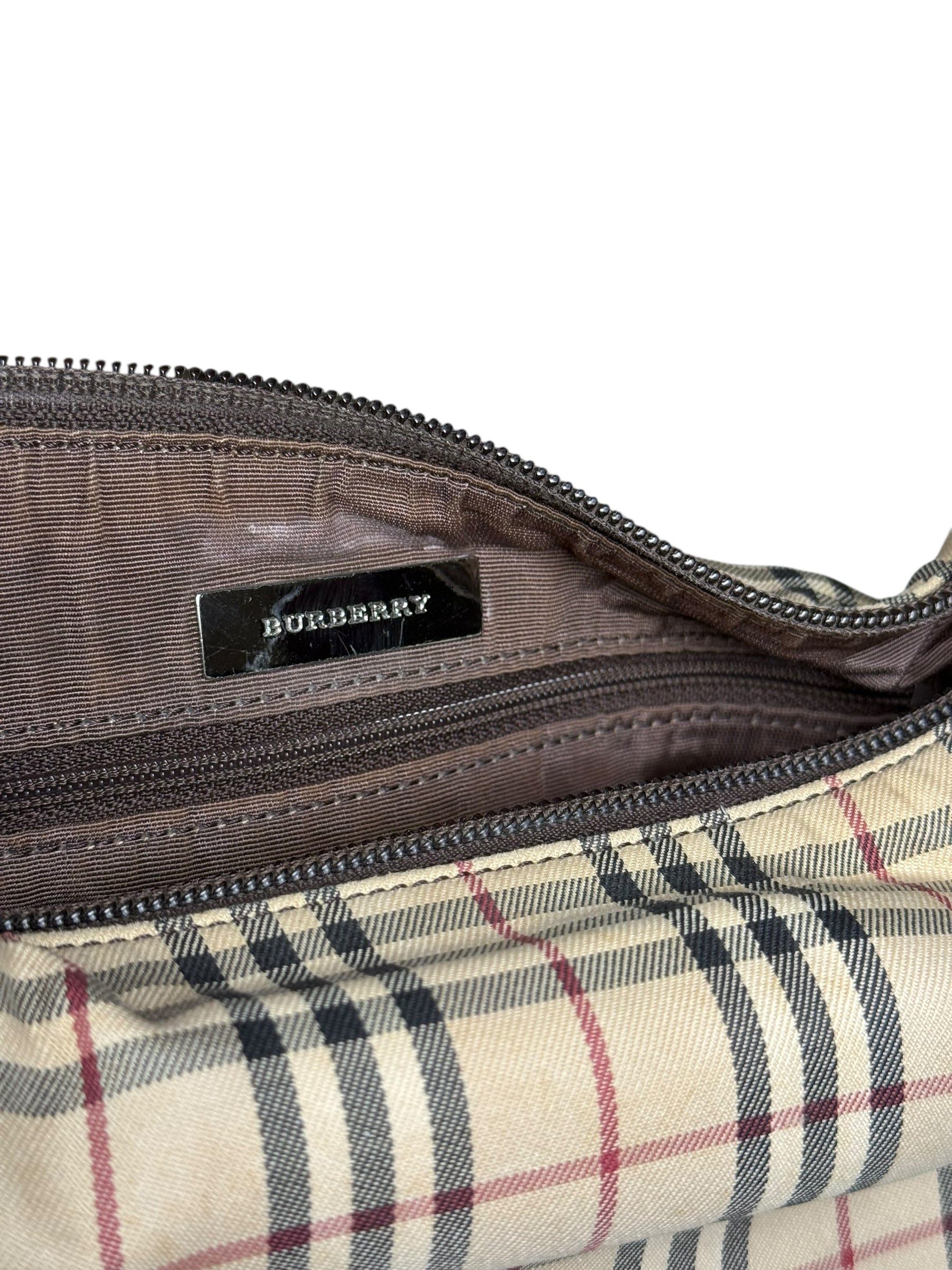 Burberry Nova Check Canvas Vintage Shoulder Bag