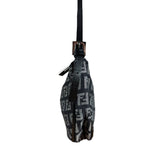 Fendi FF Black Canvas Boat Pochette
