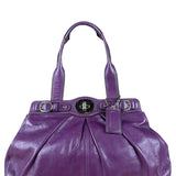 Coach Vintage Purple Leather Hobo Shoulder Bag
