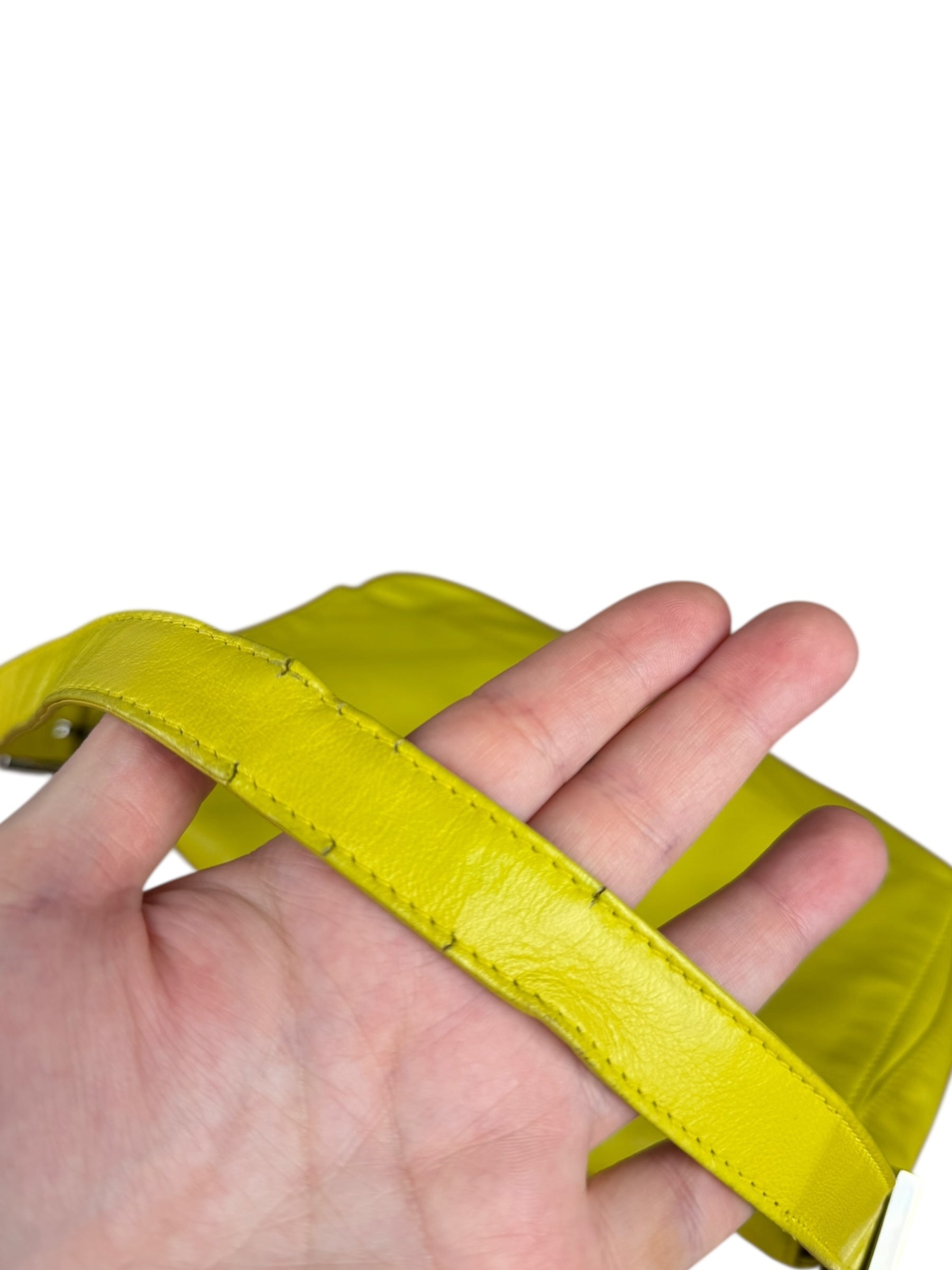 Fendi Yellow Leather Mamma Baguette