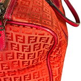 Fendi FF Vintage Boston Bag Red