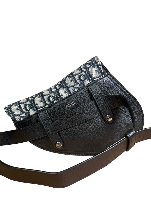 Christian Dior Saddle Belt Bag Oblique Canvas