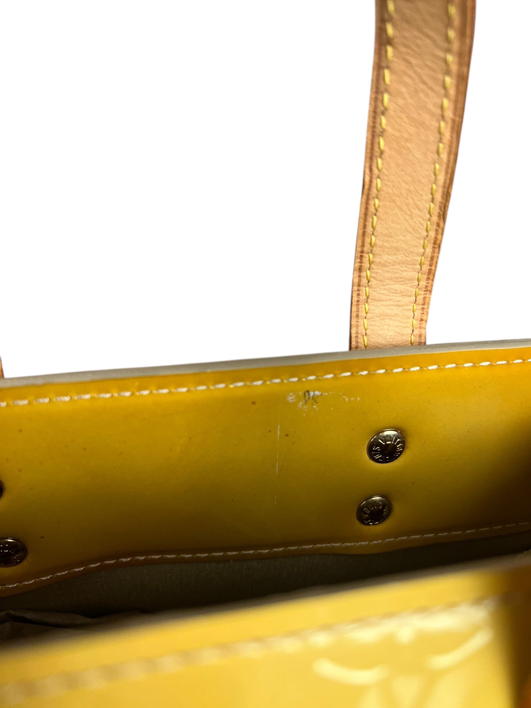 Louis Vuitton Monogram Vernis Reade PM Yellow