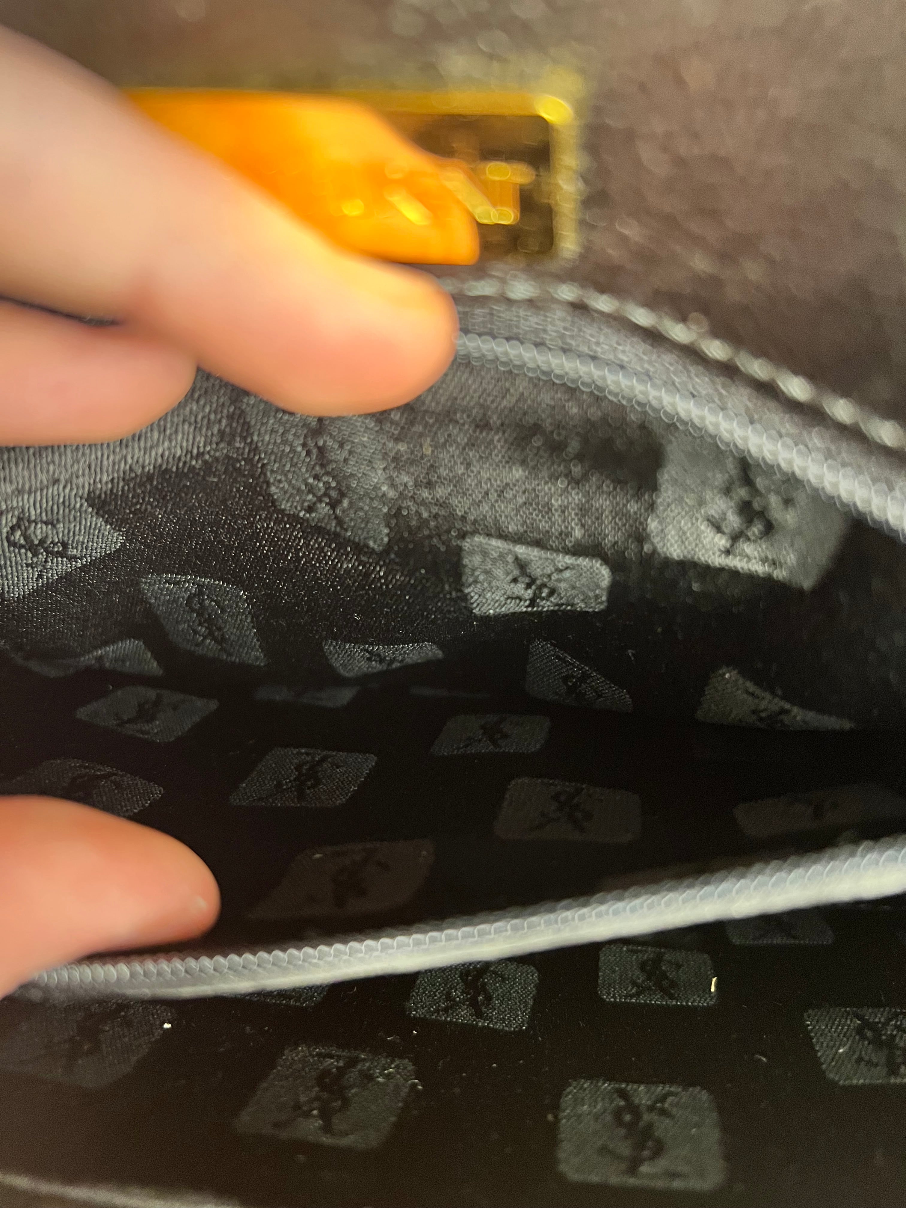 Saint Laurent Vintage Leather Envelope Clutch