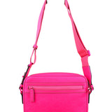 Gucci Hot Pink GG Rubber Effect Crossbody Bag