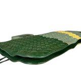 Bottega Veneta Intercciato Multicolor Business Bag Green/Yellow