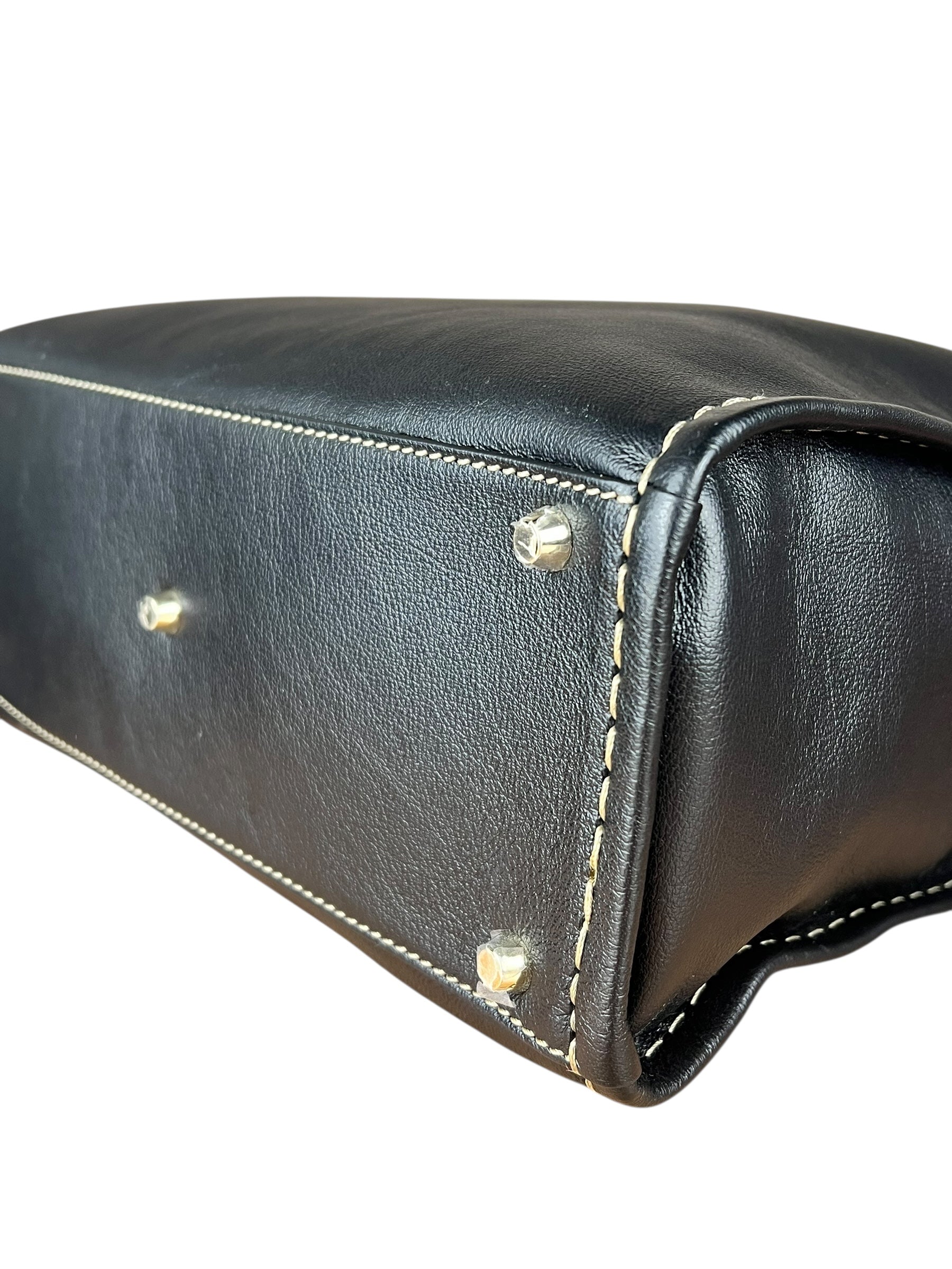 Chloe Edith Black Leather Tote Bag