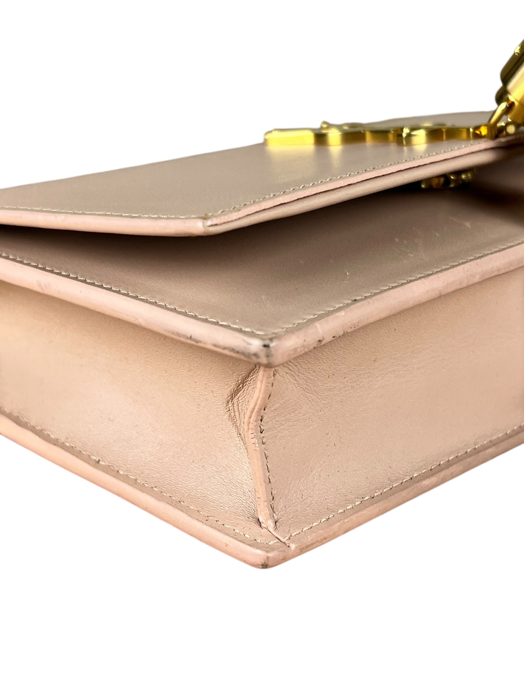 Saint Laurent Smooth Calfskin Monogram Kate Tassel Chain Pink