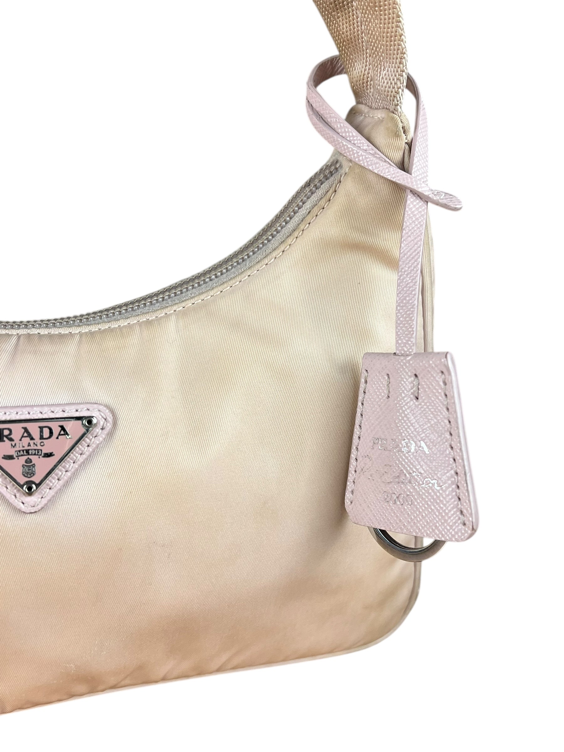 Prada Nylon Pochette Light Pink