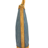 Saint Laurent Monogram Print Denim Bucket Tote