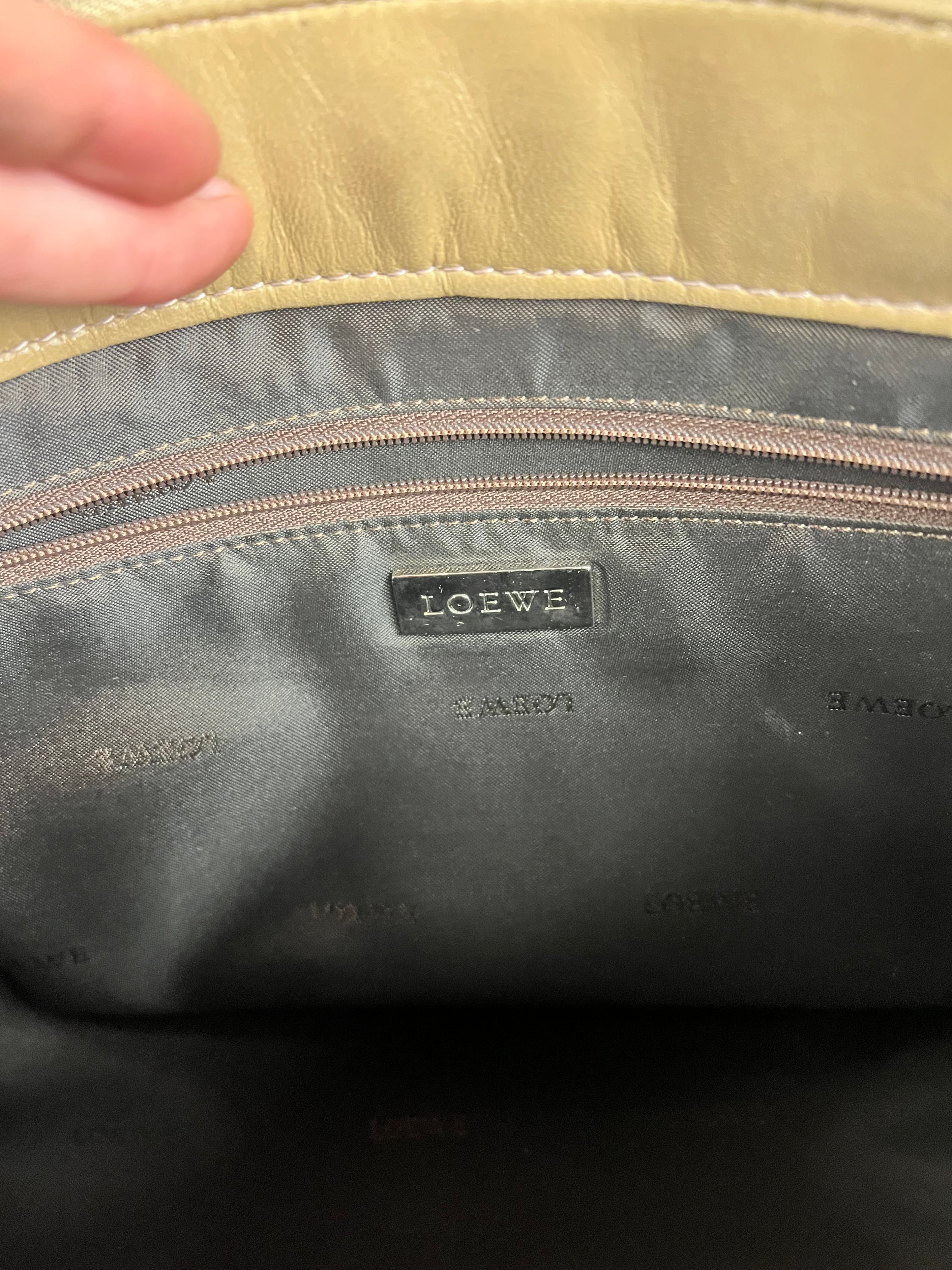Loewe Vintage Leather Postal Handbag