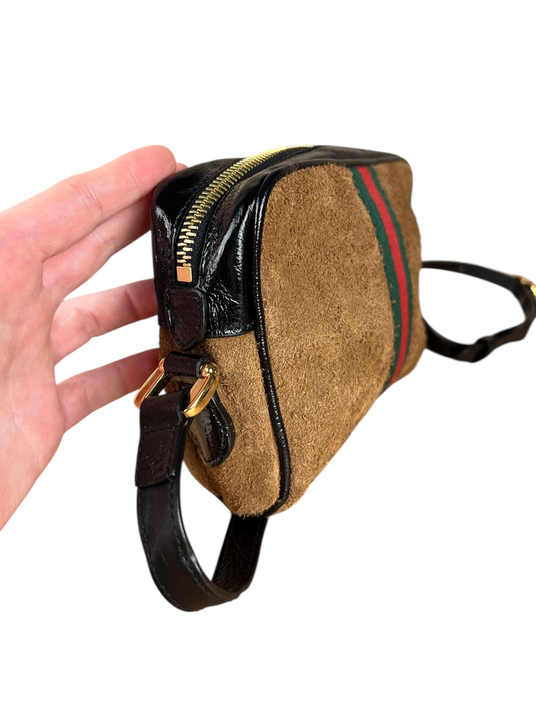 Gucci Suede Ophidia Crossbody Bag