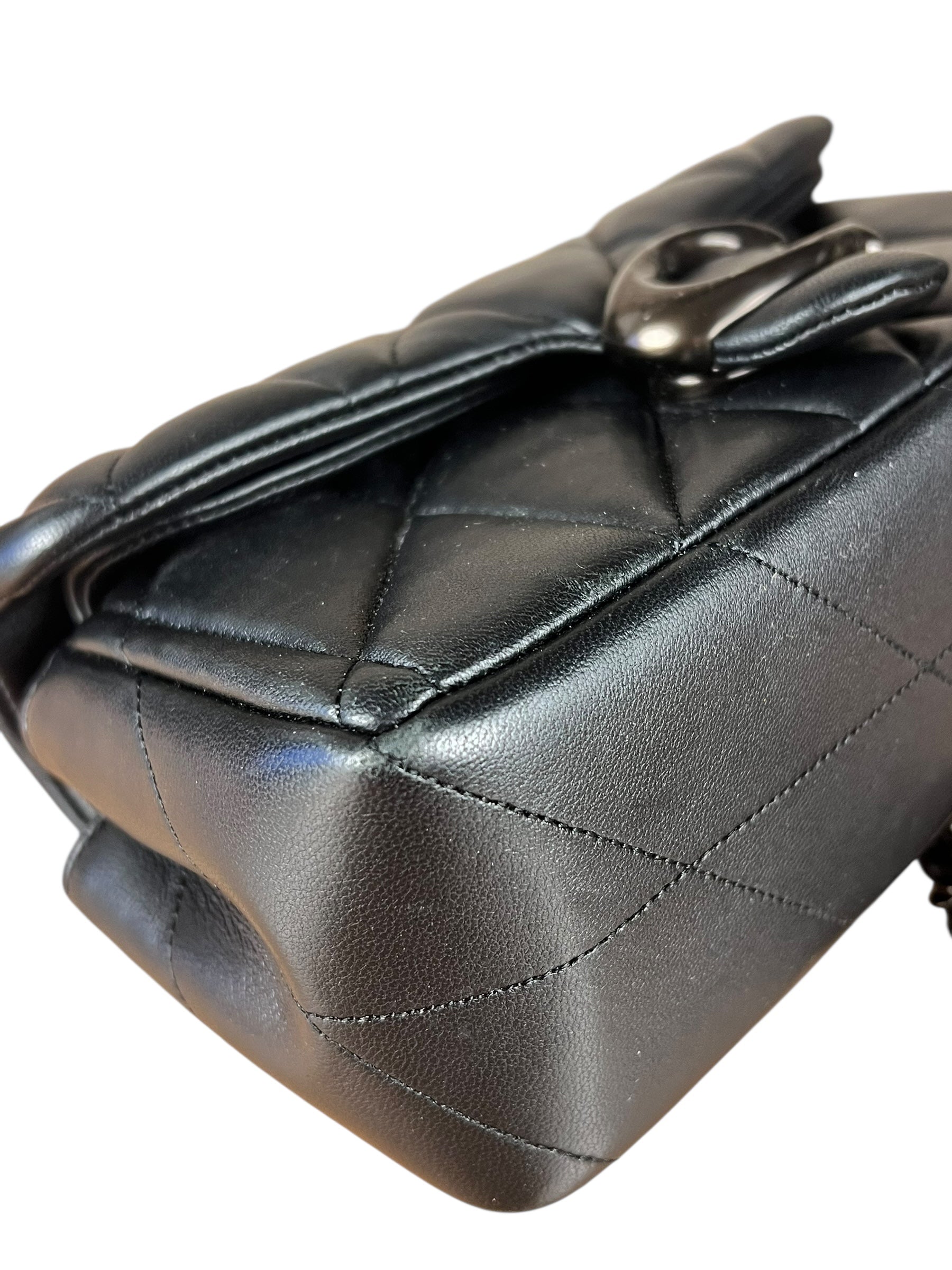 Coach Nappa Leather Black Tabby 18 Crossbody