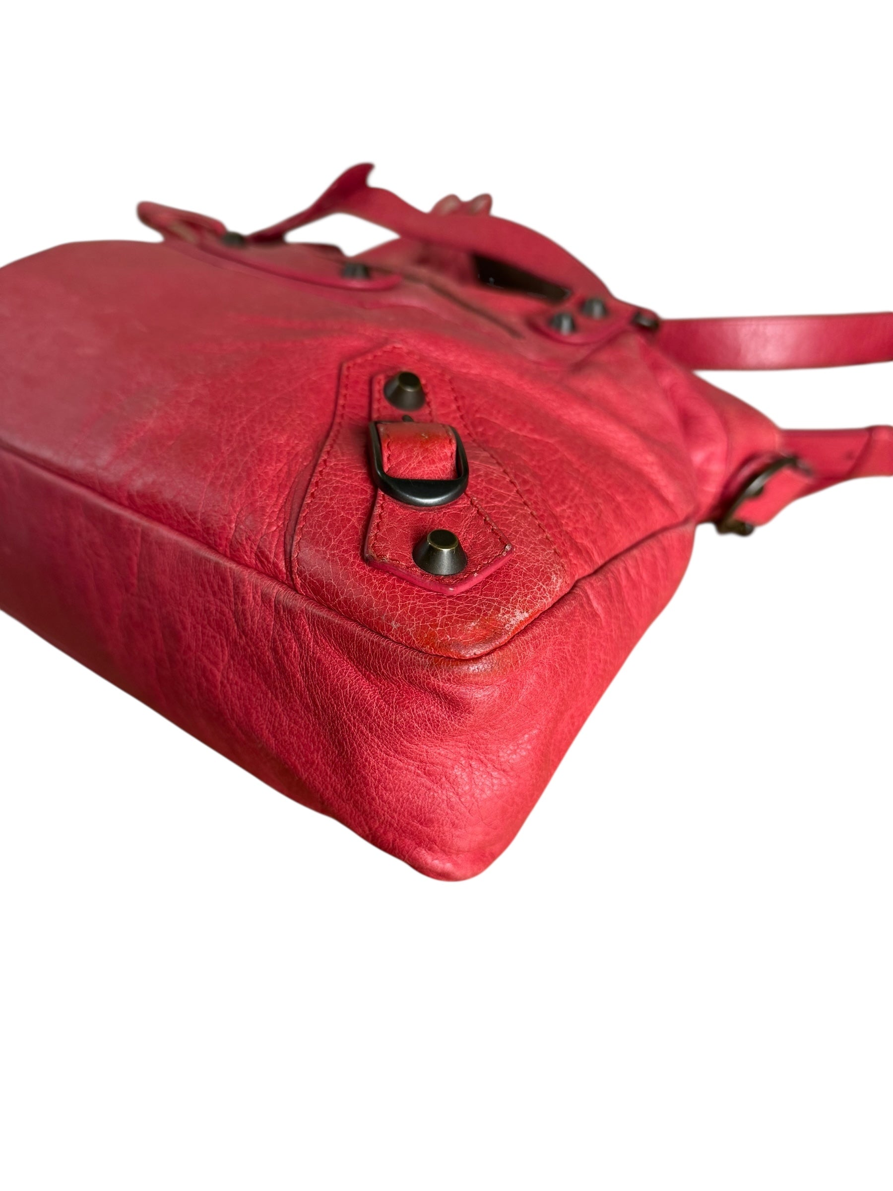 Balenciaga Red Le City Bag S