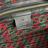 Gucci Britt Leather Boston Bag