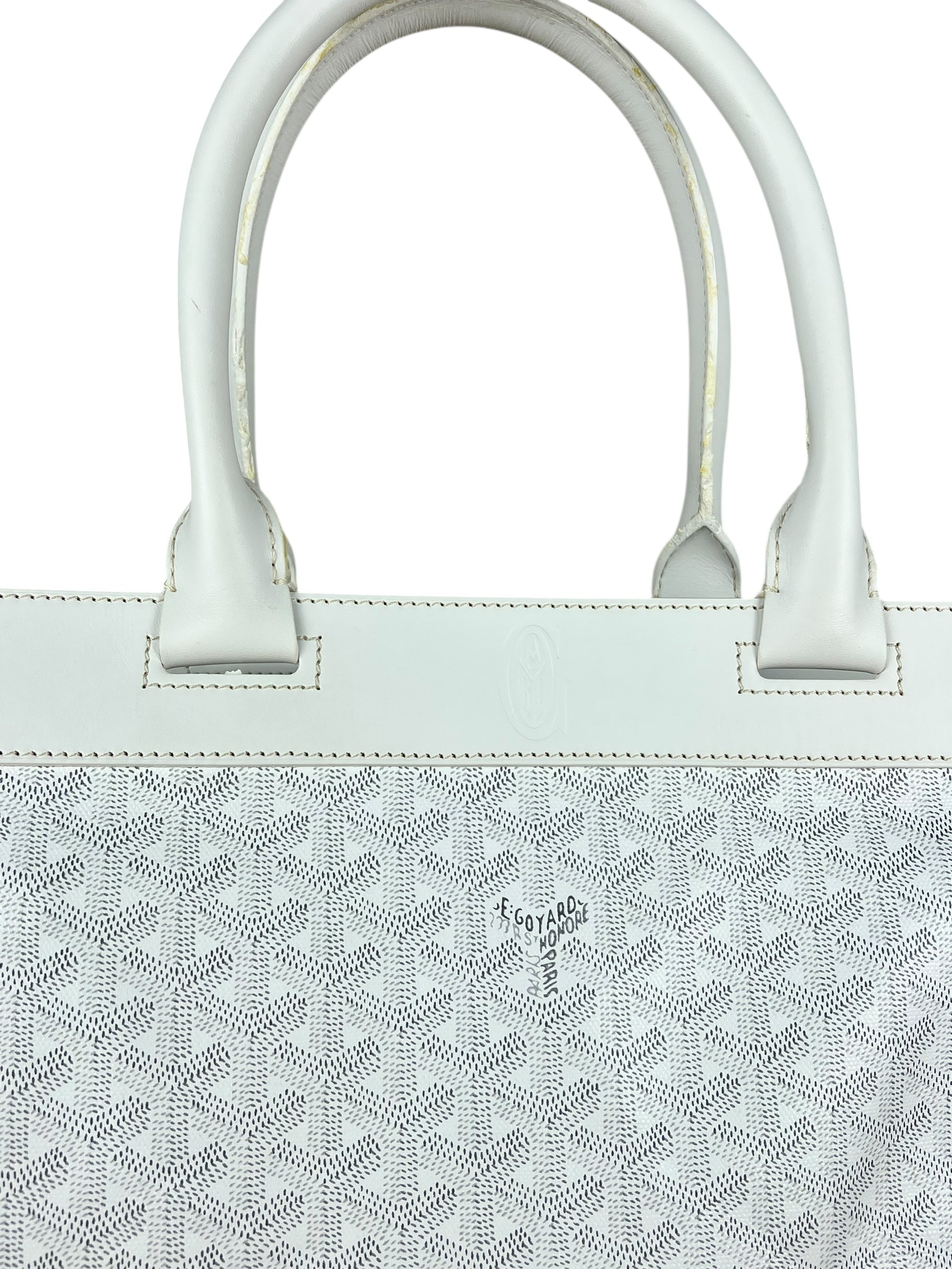Goyard Bellechasse Goyardine MM White