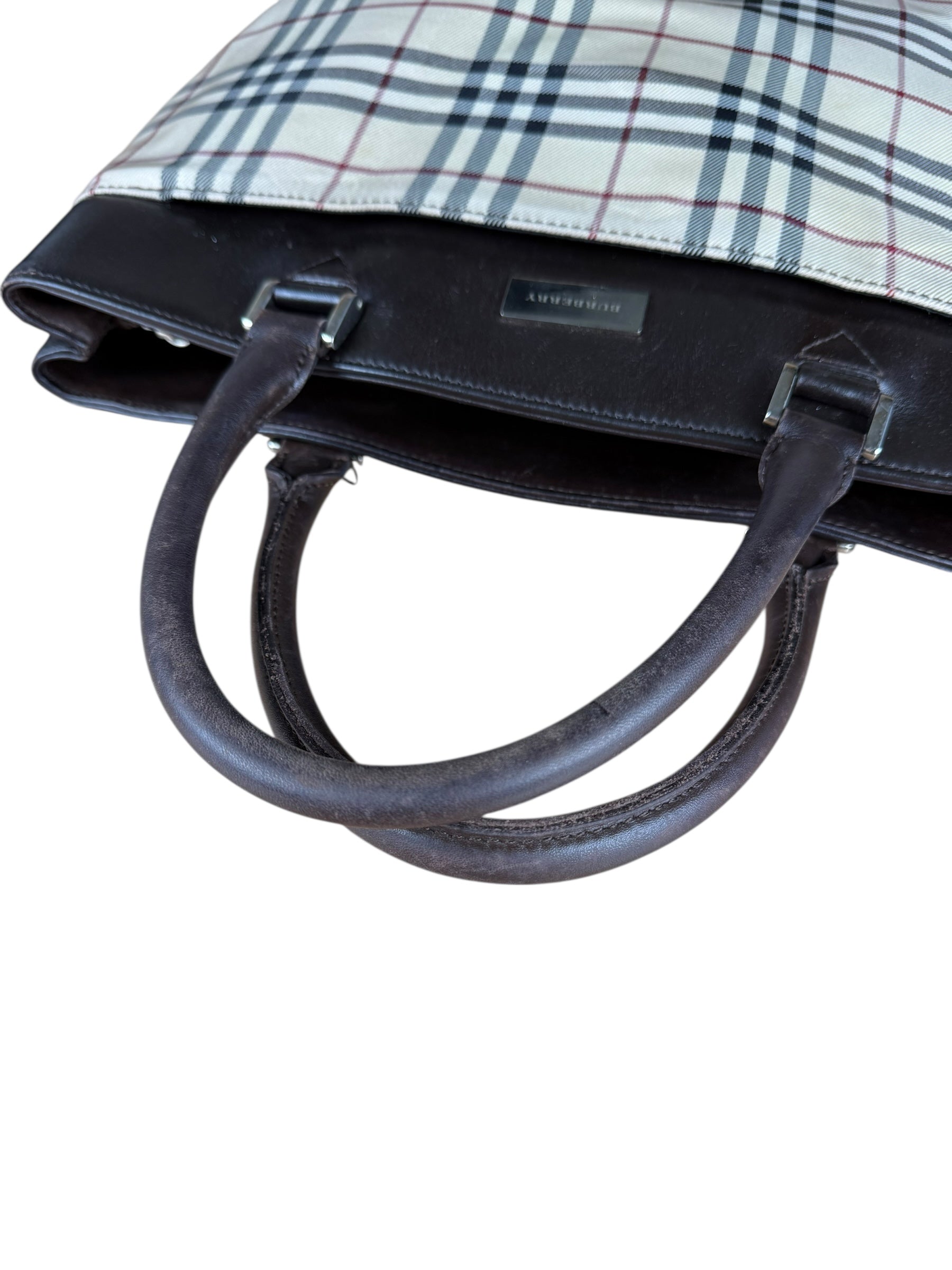 Burberry Nova Check Canvas Tote Bag