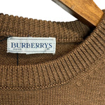 Burberry Brown Floral Wool Sweater