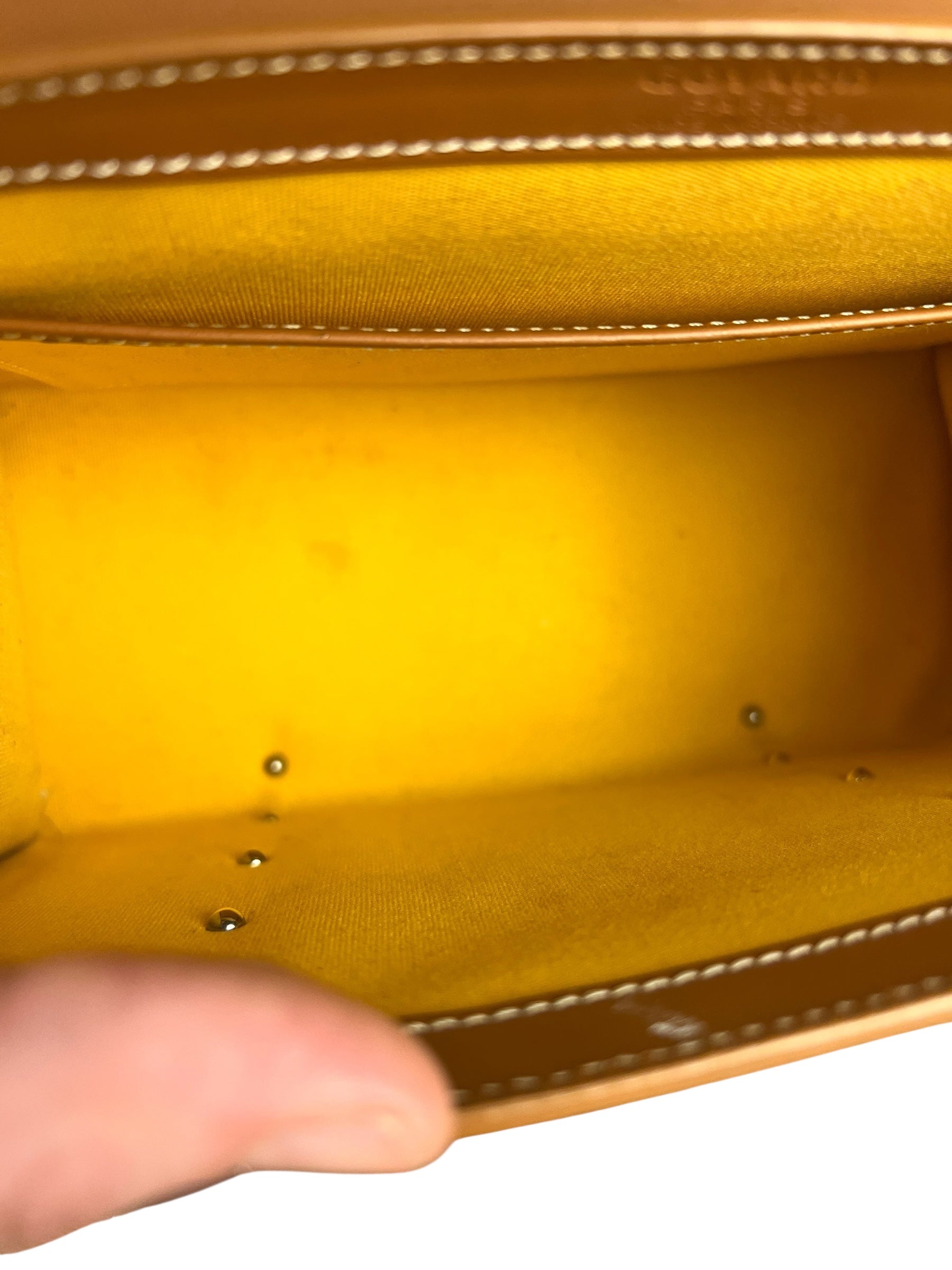 Goyard Mini Goyardine Saigon Top Handle Bag