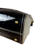 Fendi vintage Chameleon Black Patent Leather Handbag
