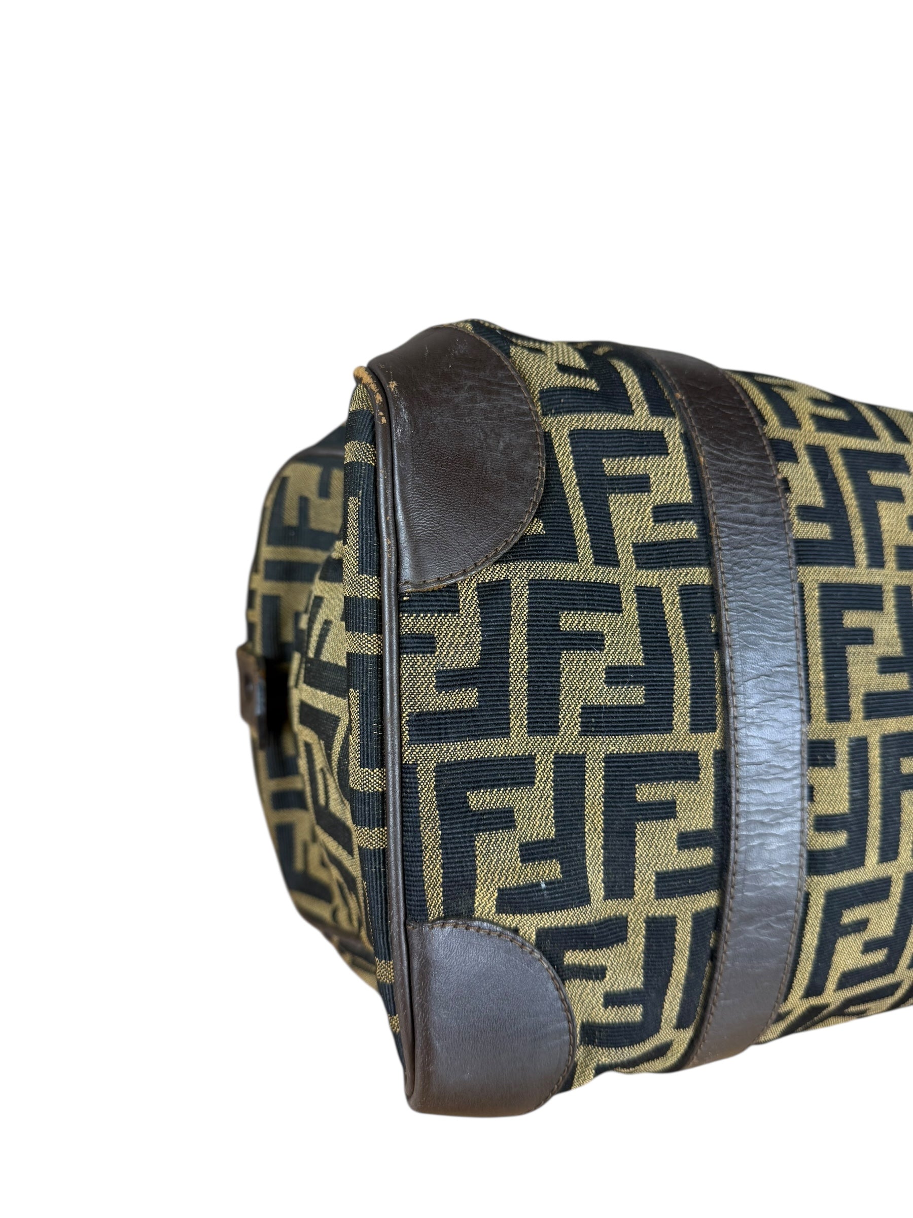 Fendi Vintage Zucca Boston Bag