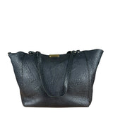 Burberry Black Pebbled Leather Shoulder Bag