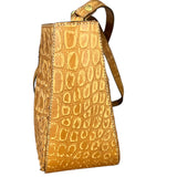 Fendi Vintage Crocodile-Embossed Leather Crossbody Bag