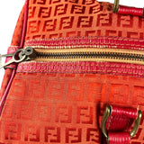 Fendi FF Vintage Boston Bag Red