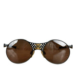 Chanel Steampunk Oval Gold Logo Sunglasses