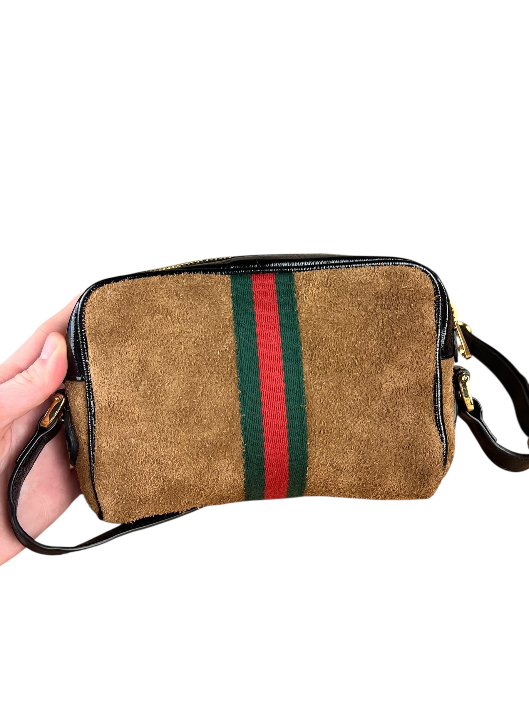 Gucci Suede Ophidia Crossbody Bag