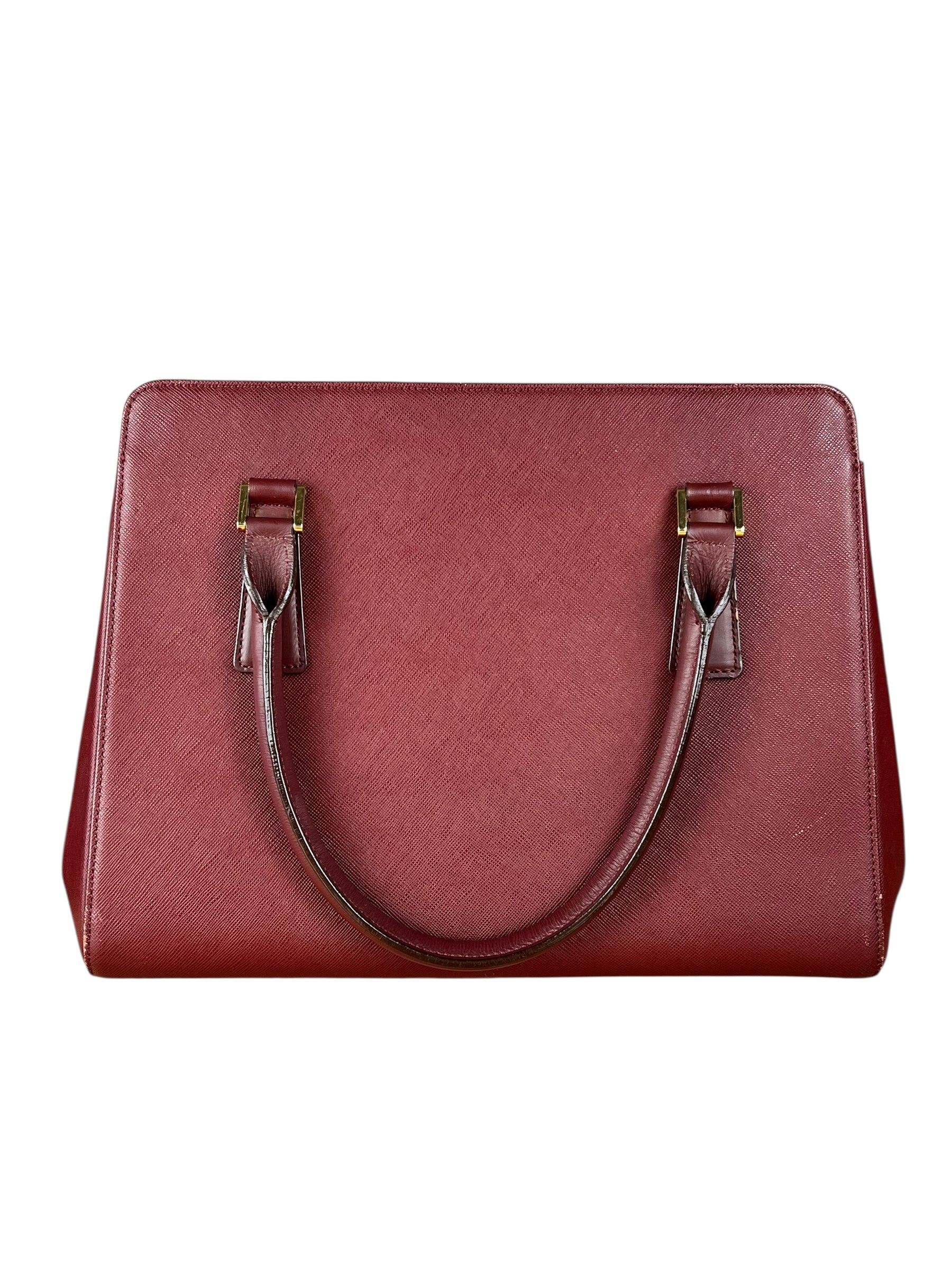 Burberry Vintage Leather Burgundy Handbag