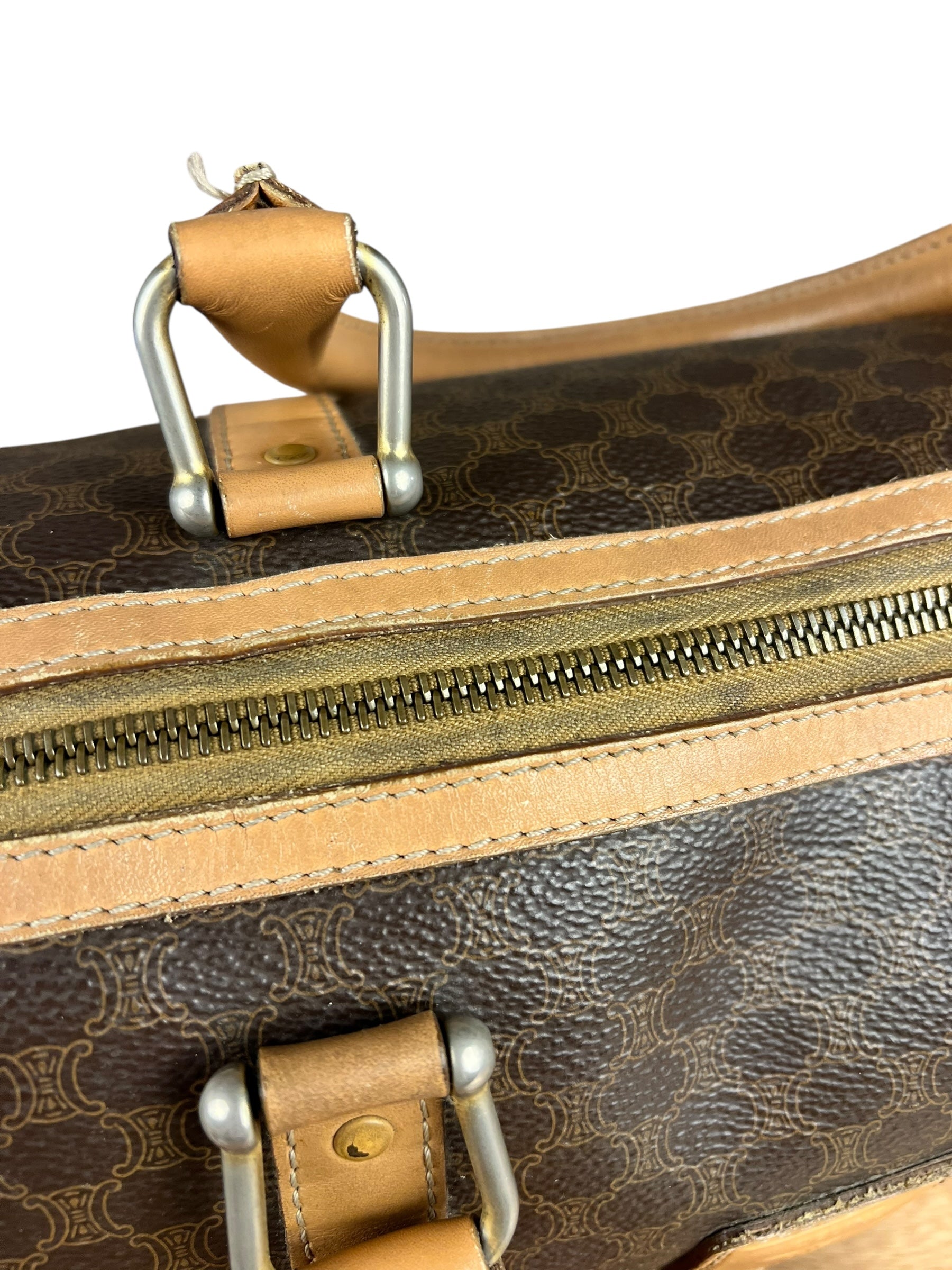 Celine Macadam Vintage Mini Boston Handbag