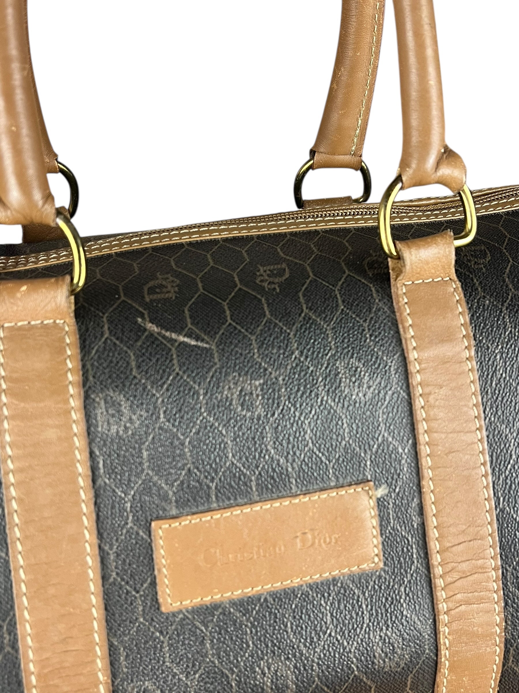 Dior Honeycomb Boston Bag Black