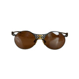 Chanel Steampunk Oval Gold Logo Sunglasses