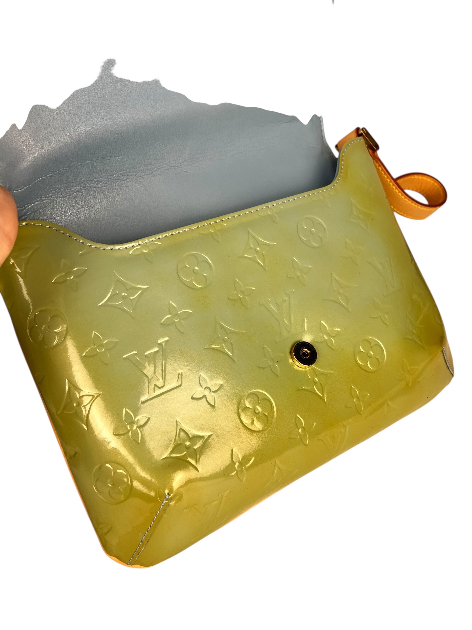 Louis Vuitton Monogram Vernis Green Thompson Shoulder Bag