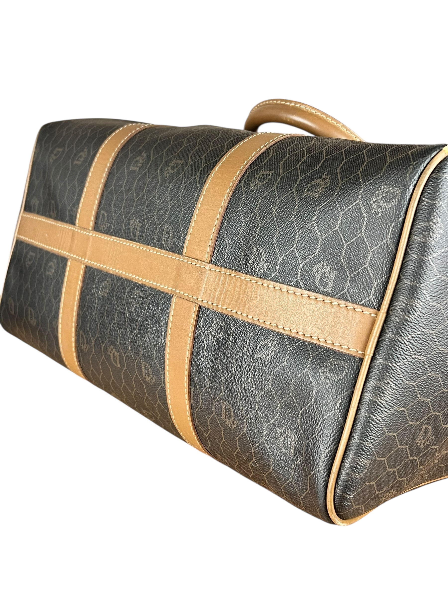 Dior Honeycomb Boston Bag Black