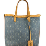 Saint Laurent Monogram Print Denim Bucket Tote