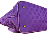Loewe Vintage Purple Anagram Shoulder Tote