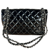 Chanel Black Patent Leather Classic Flap Bag ('08-'09)
