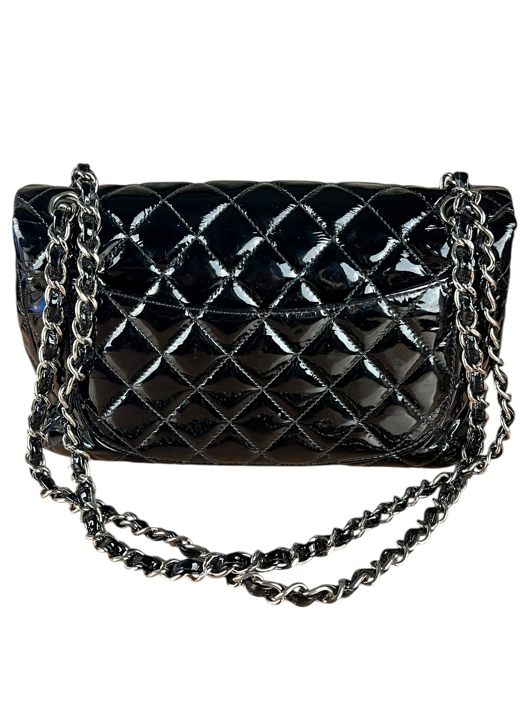 Chanel Black Patent Leather Classic Flap Bag ('08-'09)
