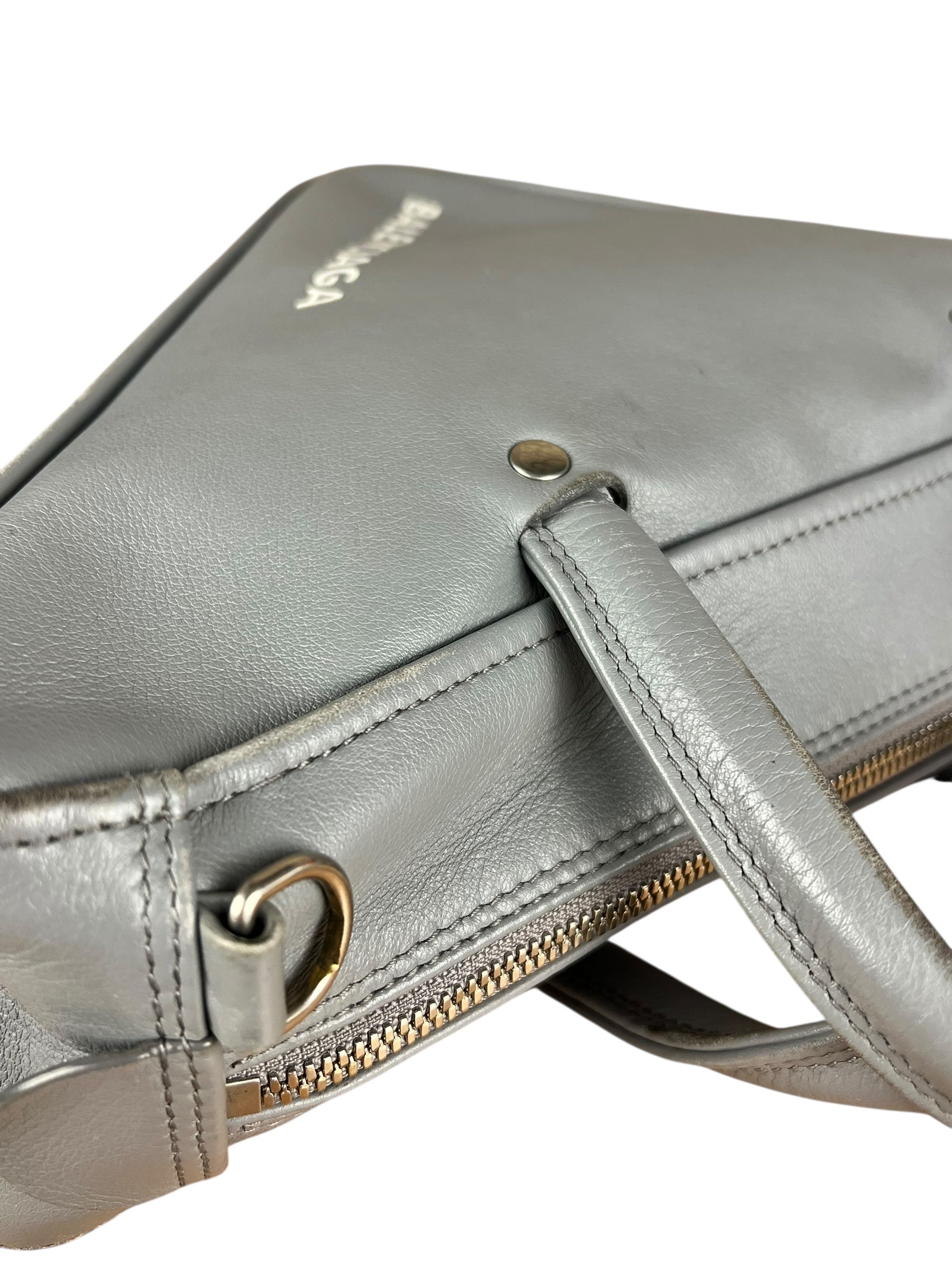Balenciaga Small Grey Triangle Bag