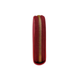 Prada Red Saffiano Leather Long Zippy Wallet