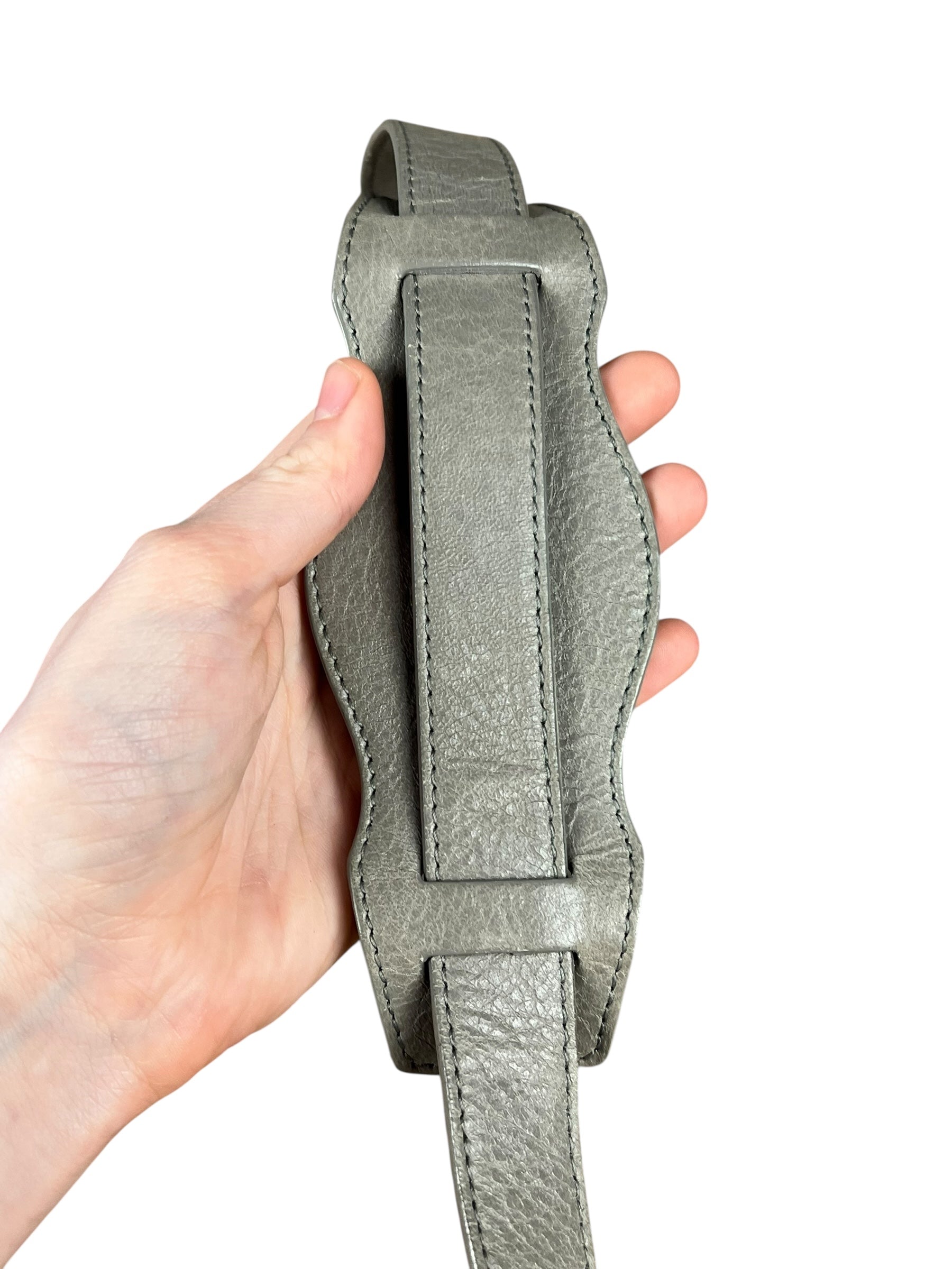 Balenciaga Mini Classic Leather City Bag Grey