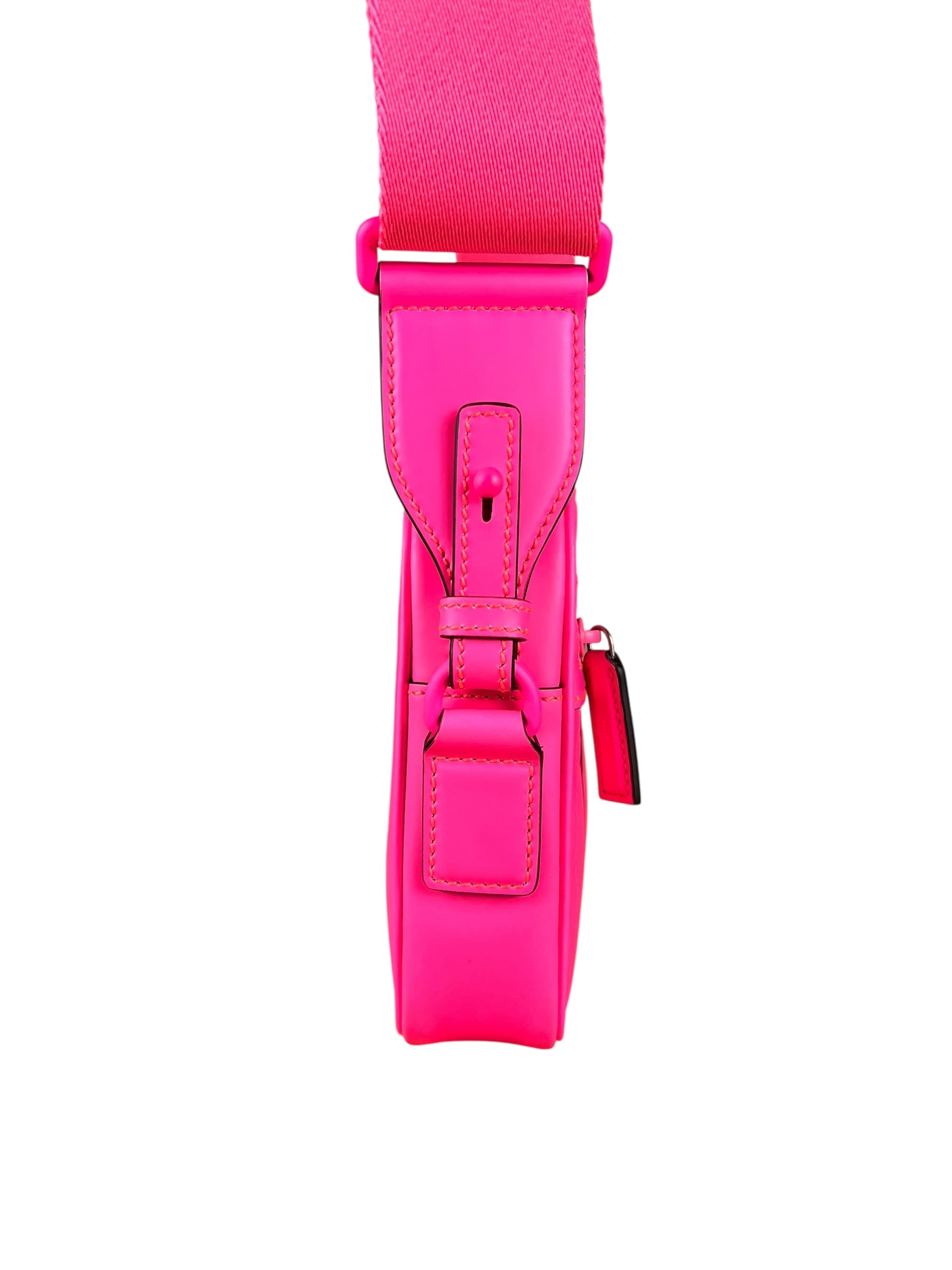 Gucci Hot Pink GG Rubber Effect Crossbody Bag
