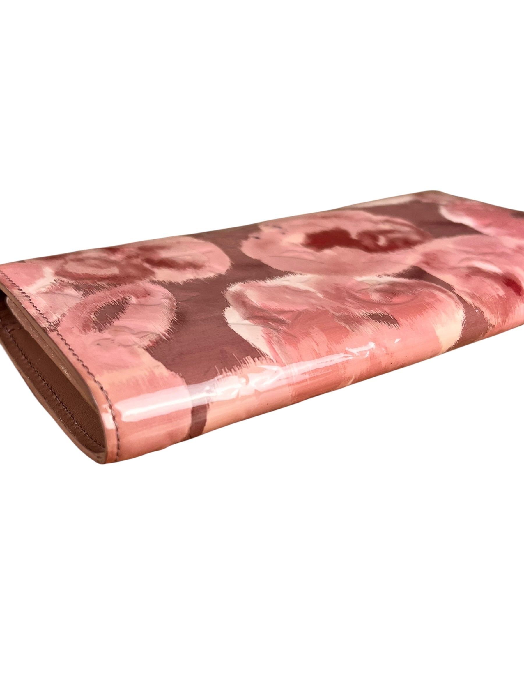 Louis Vuitton Monogram Vernis Floral Rose Long Wallet