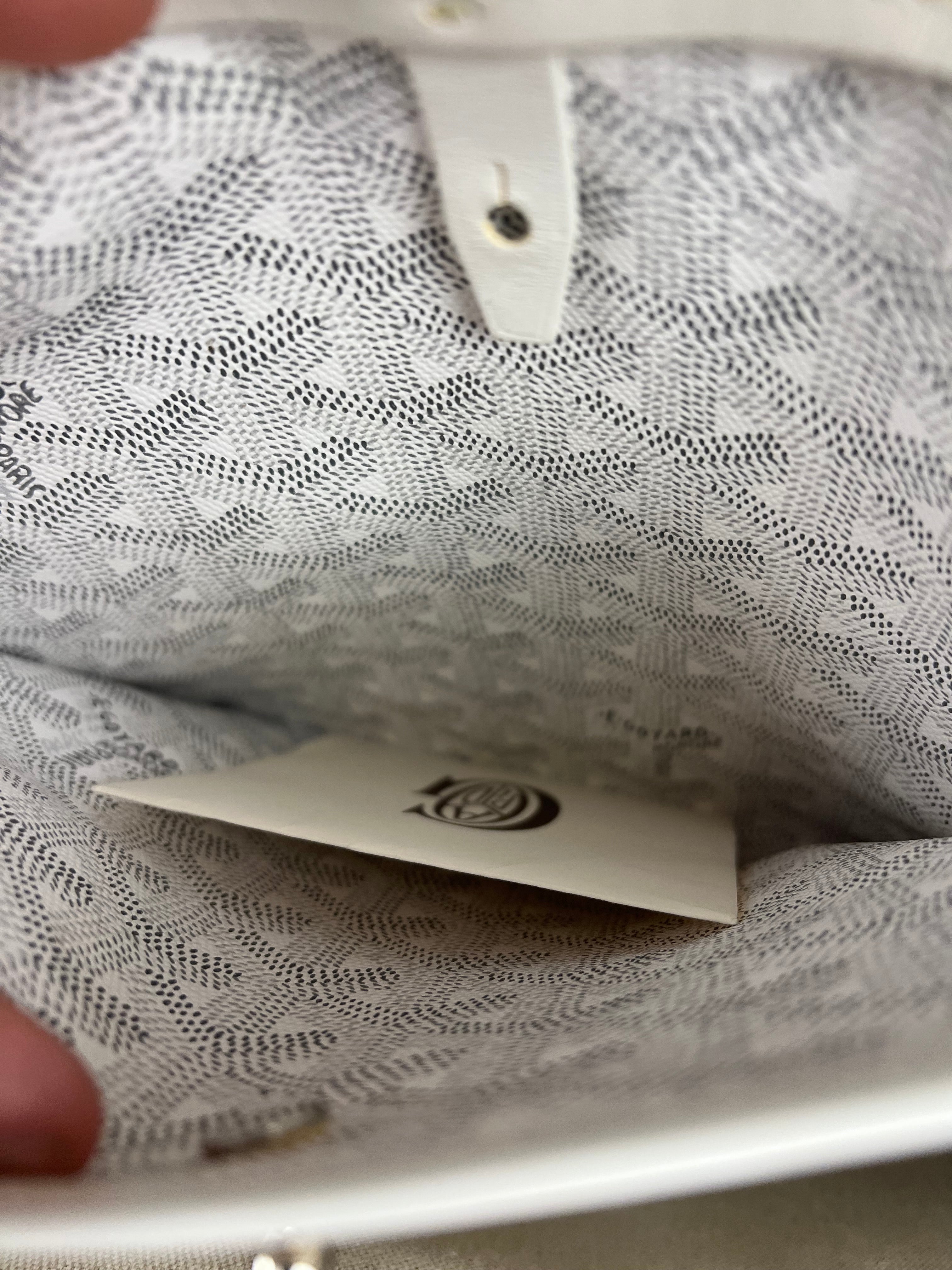 Goyard Bellechasse Goyardine MM White