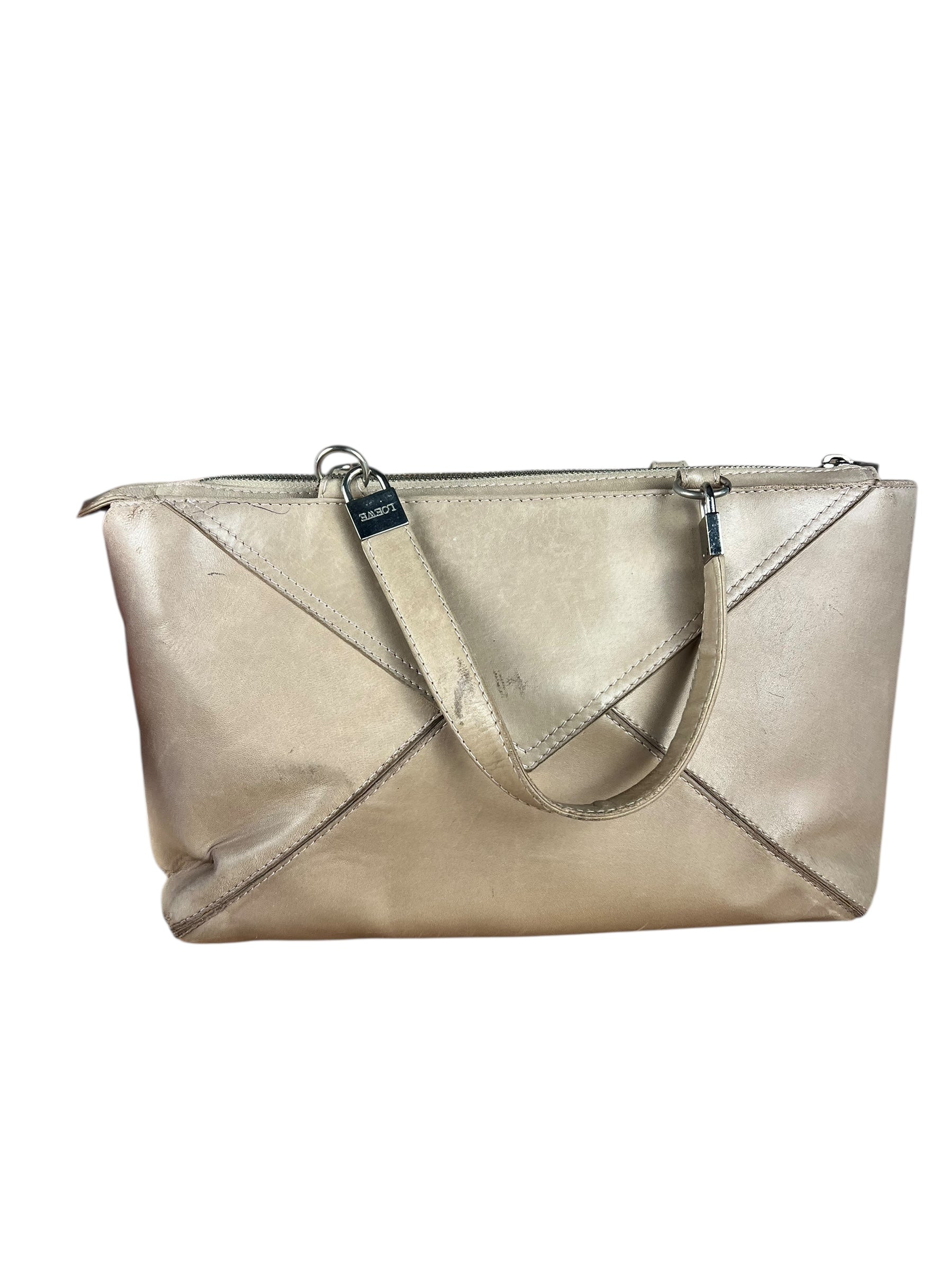 Loewe Vintage Leather Postal Handbag