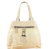 Prada Beige Nylon/Leather Shoulder Bag