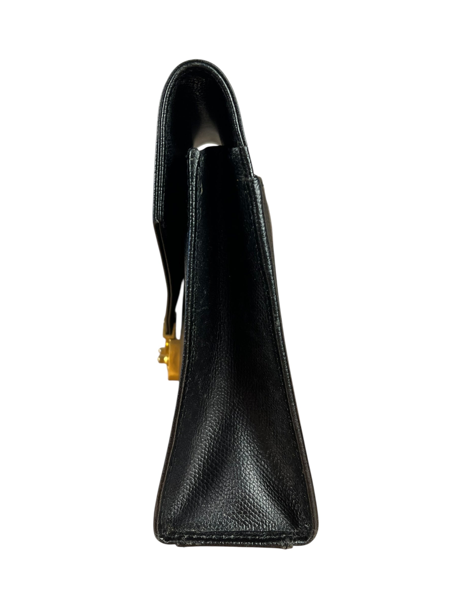 Saint Laurent Vintage Leather Envelope Clutch